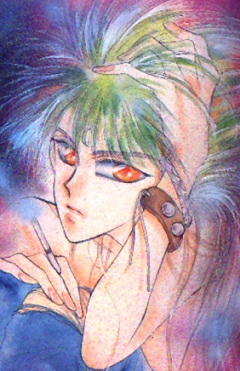 And here we have the gorgeous bishounen known as Bleed Kaga from Cyber Formula and all its various incarnations.  Duo's voice.  Green braid.  Psycho personality.  What more could you ask for? *pauses to wipe off drool* ahem...